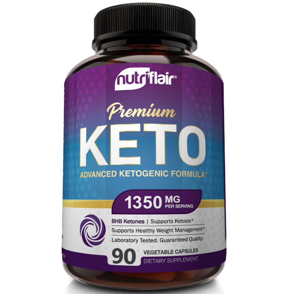 Keto Diet Pills BHB Salts Supplement 1200mg - 90 Capsules