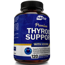 Thyroid Support with Iodine and BioPerine - 120 Capsules - NutriFlair