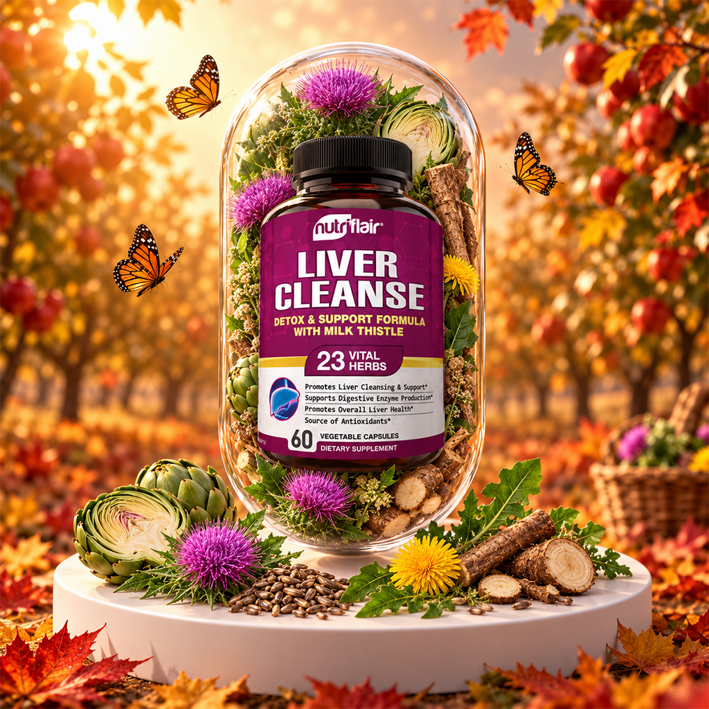 Liver Cleanse Detox & Support Formula with Milk Thistle - 60 capsules