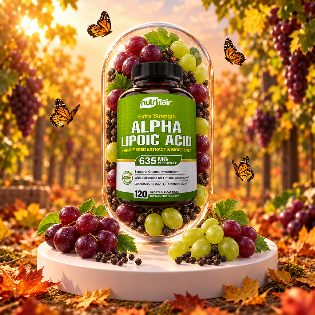 Alpha Lipoic Acid with Grape Seed Extract - 120 Capsules