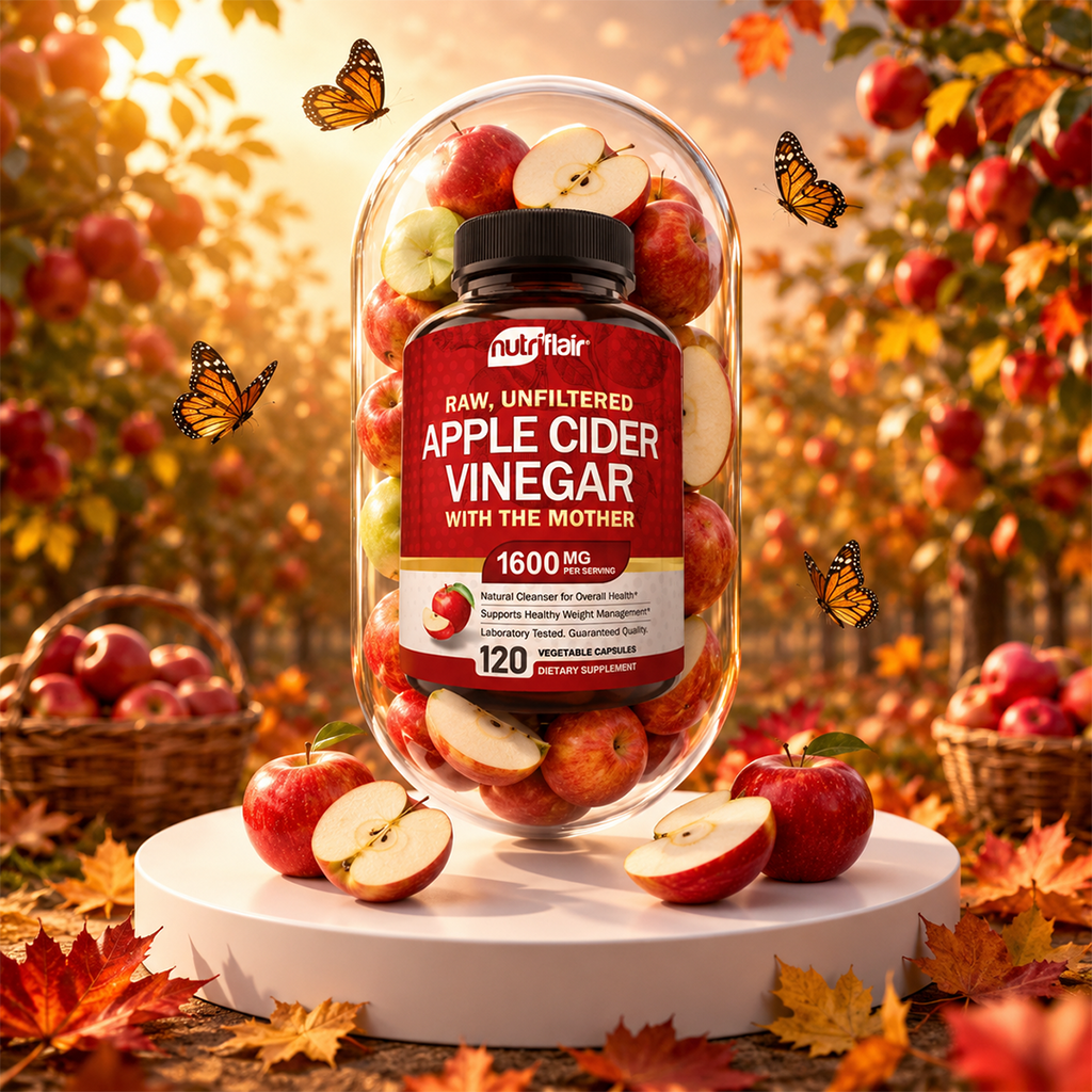 Apple Cider Vinegar with the Mother 1600mg - 120 Capsules