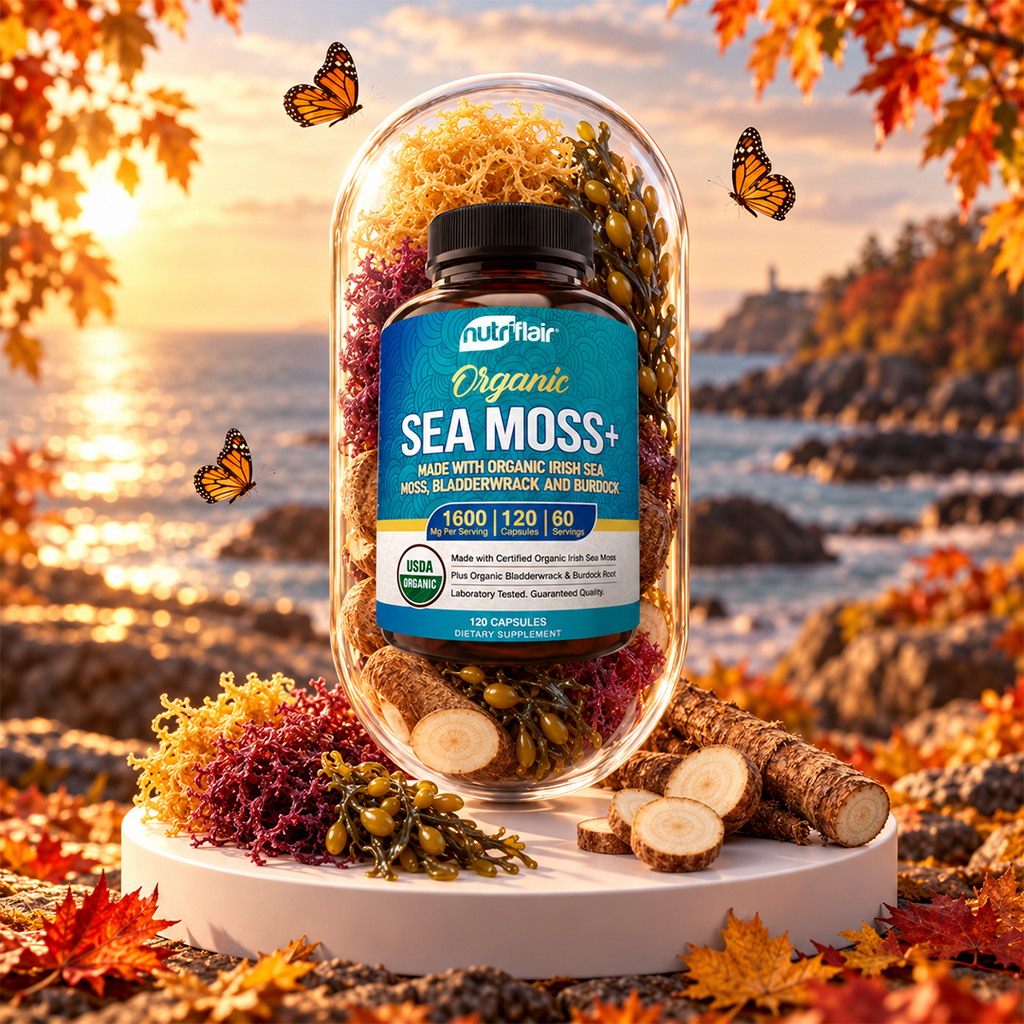 Organic Irish Sea Moss 1600mg - 120 Capsules