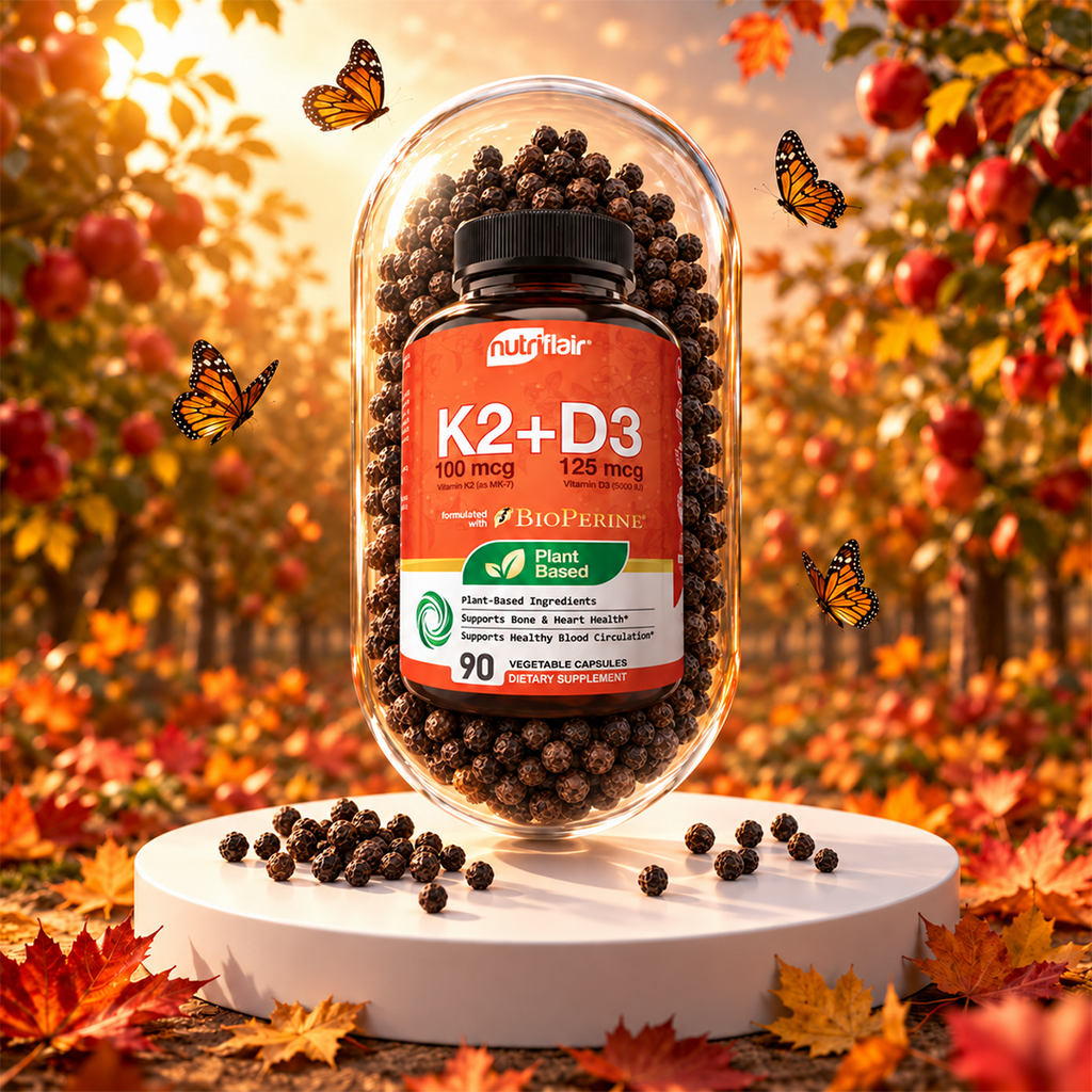 Plant-Based Vitamin K2 + D3 - 90 Capsules
