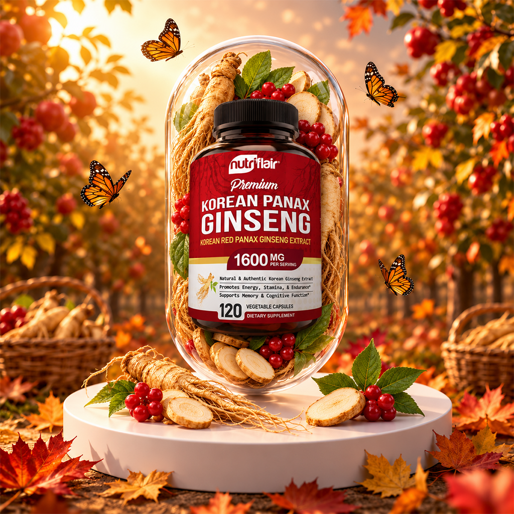 Korean Red Panax Ginseng 1600mg - 120 Capsules