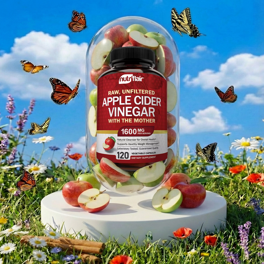 Apple Cider Vinegar with the Mother 1600mg - 120 Capsules