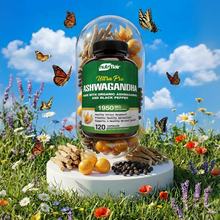 Organic Ashwagandha with Black Pepper 1950mg, 120 Capsules