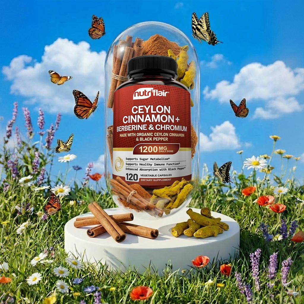 Ceylon Cinnamon + Berberine and Chromium - 120 Capsules