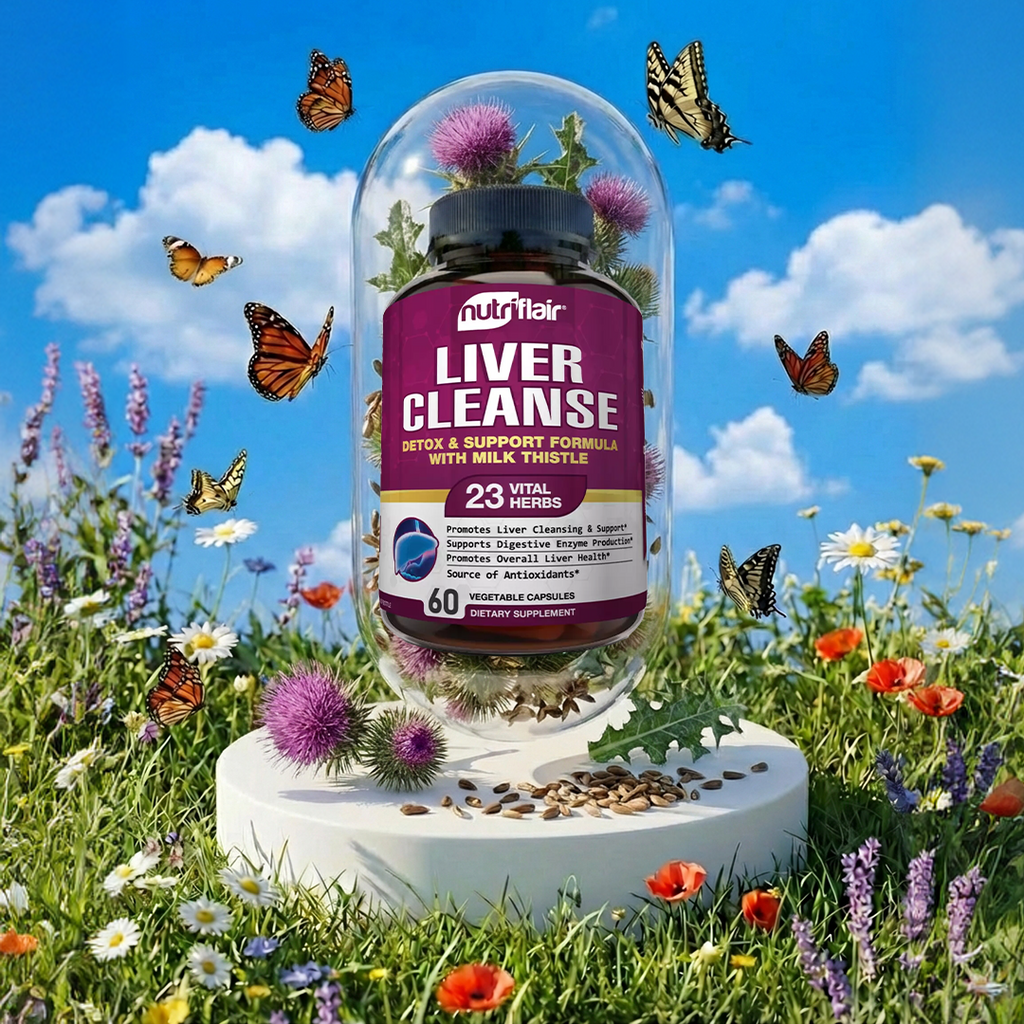 Liver Cleanse Detox & Support Formula with Milk Thistle - 60 capsules