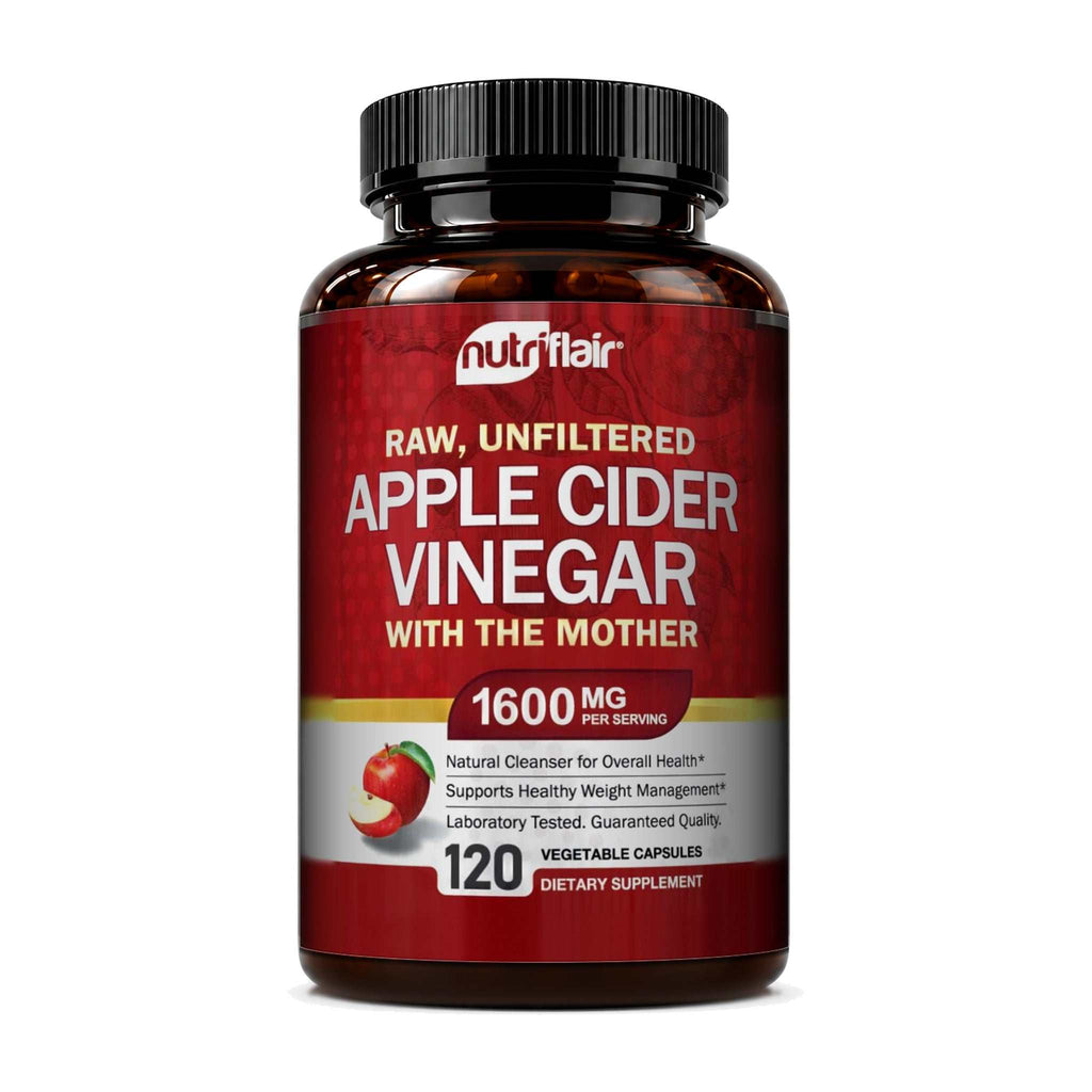 Apple Cider Vinegar with the Mother 1600mg - 120 Capsules