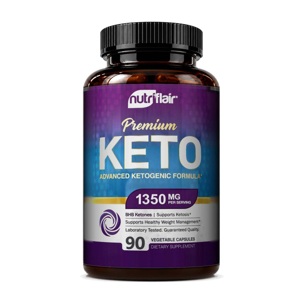 Keto Diet Pills BHB Salts Supplement 1200mg - 90 Capsules