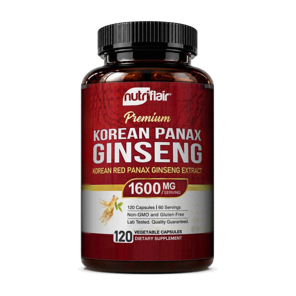 Korean Red Panax Ginseng 1600mg - 120 Capsules