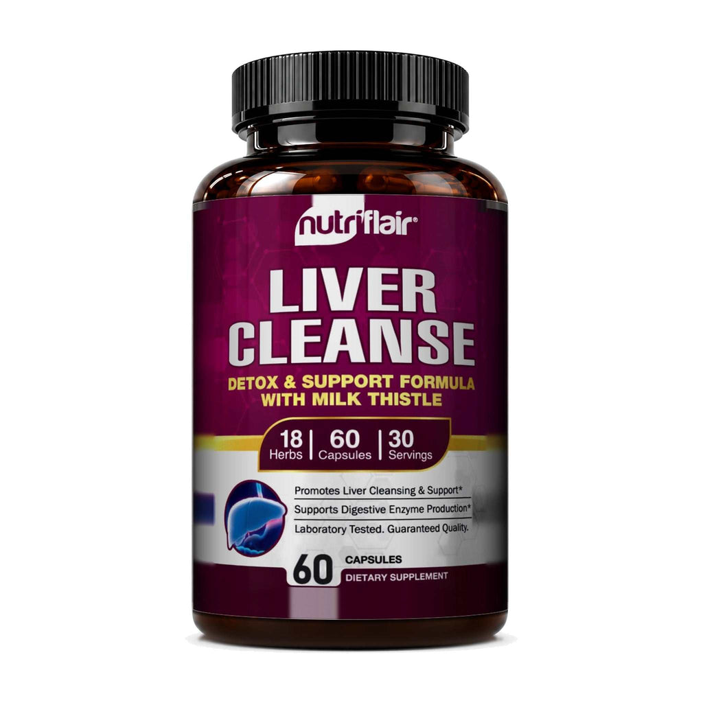 Liver Cleanse Detox & Support Formula with Milk Thistle - 60 capsules
