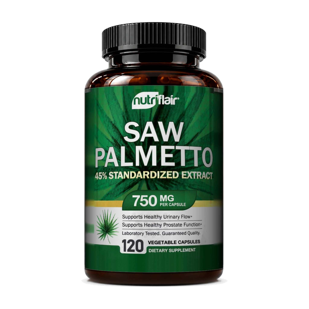Premium Saw Palmetto Berry Extract 750mg - 120 Capsules