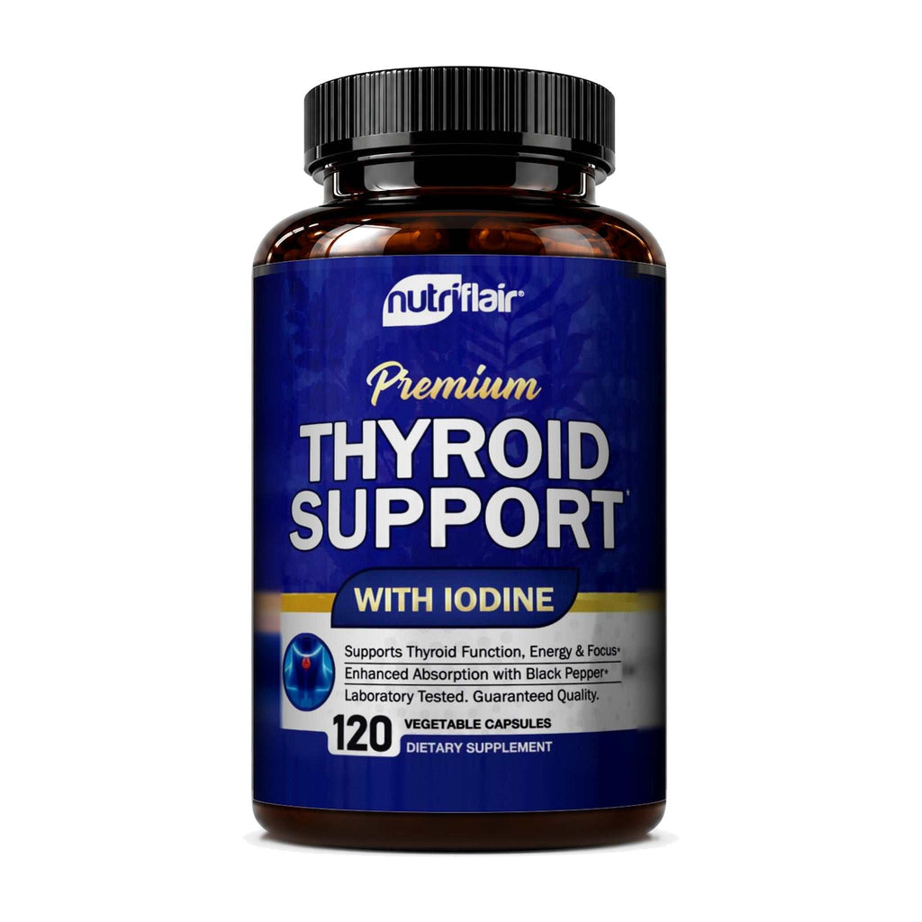 Thyroid Support with Iodine and BioPerine - 120 Capsules