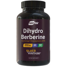 NutriFlair DihydroBerberine 250mg supplement bottle with 60 capsules for daily wellness support