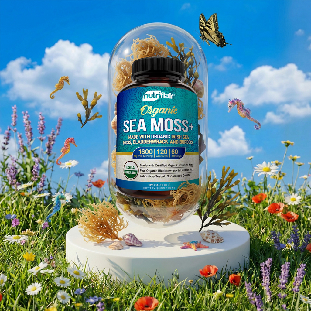 Organic Irish Sea Moss 1600mg - 120 Capsules