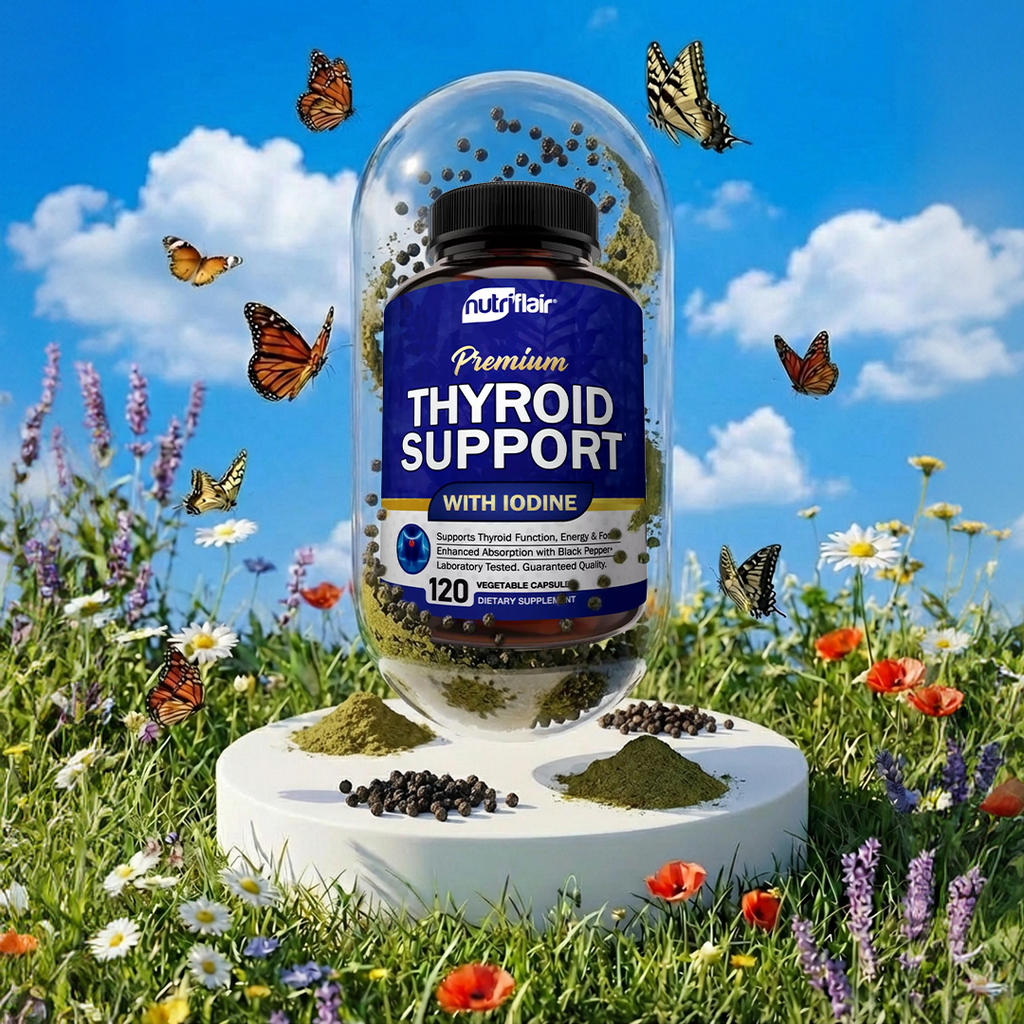 Thyroid Support with Iodine and BioPerine - 120 Capsules