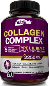 Multi Collagen Complex 2250mg - 90 Capsules