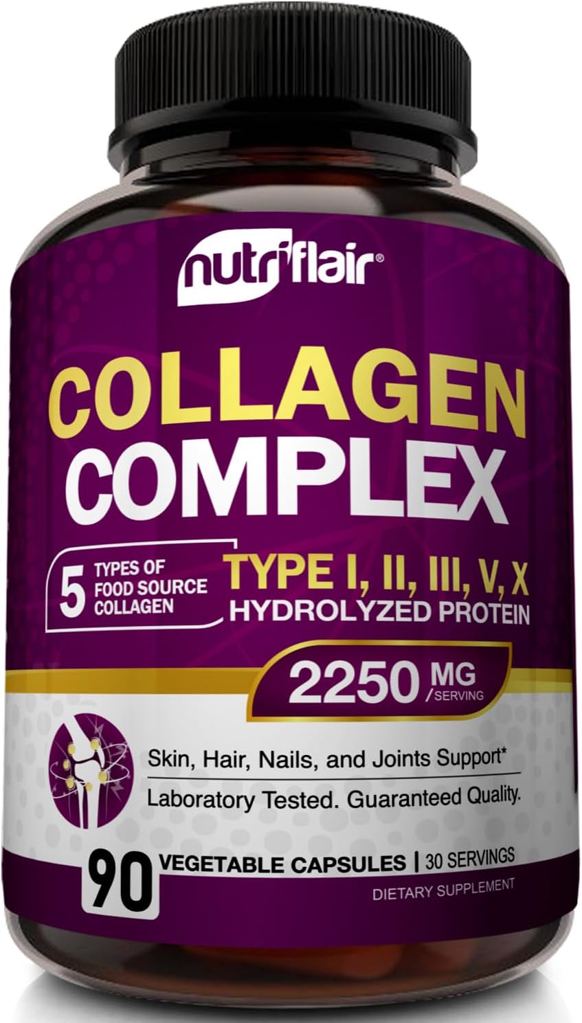 Multi Collagen Complex 2250mg - 90 Capsules