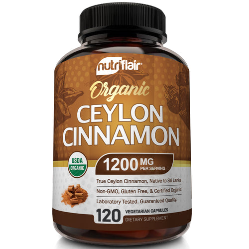 Organic Ceylon Cinnamon 1200mg - NutriFlair