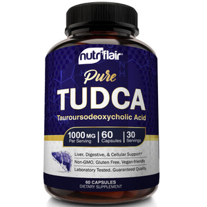 Pure TUDCA 1000mg - 60 Capsules - NutriFlair