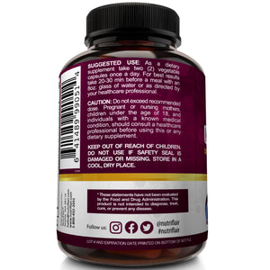 Liver Cleanse Detox & Support Formula with Milk Thistle - 60 capsules - NutriFlair