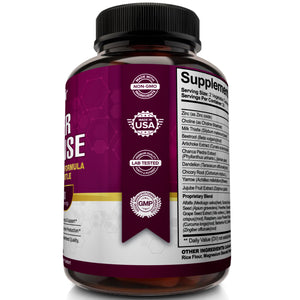 Liver Cleanse Detox & Support Formula with Milk Thistle - 60 capsules - NutriFlair